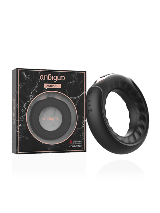 ANILLO VIBRADOR ADRIANO CON WATCHME Y 7 MODOS DE VIBRACIÓN DE LA MARCA ANBIGUO