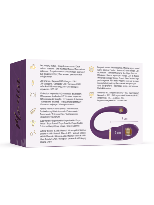 VIBRADOR DOBLE PENETRACIÓN REMOTO TREASURE MERLIN DE LA MARCA TREASURE
