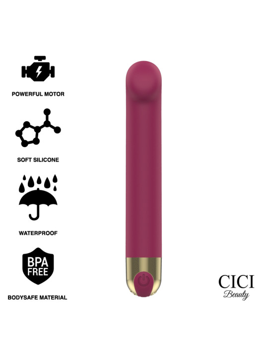 VIBRADOR CLITORIS SILICONA SUAVE 10 MODOS CICI BEAUTY DE LA MARCA CICI BEAUTY