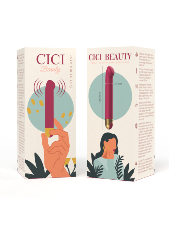 VIBRADOR CLITORIS SILICONA SUAVE 10 MODOS CICI BEAUTY DE LA MARCA CICI BEAUTY