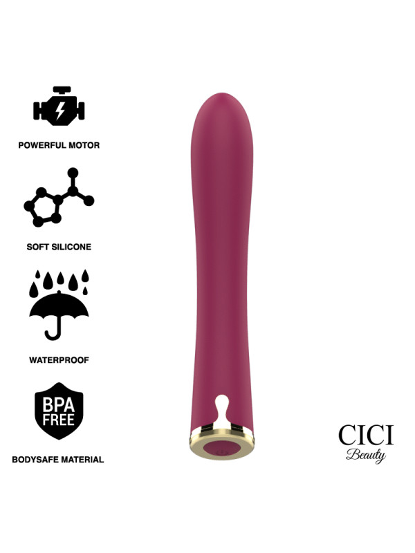 VIBRADOR SILICONA POTENTE 4 MODOS IMPERMEABLE DE LA MARCA CICI BEAUTY
