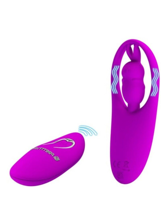 ESTIMULADOR CLITORIS CONTROL REMOTO SILICONA LILA DE LA MARCA PRETTY LOVE SMART