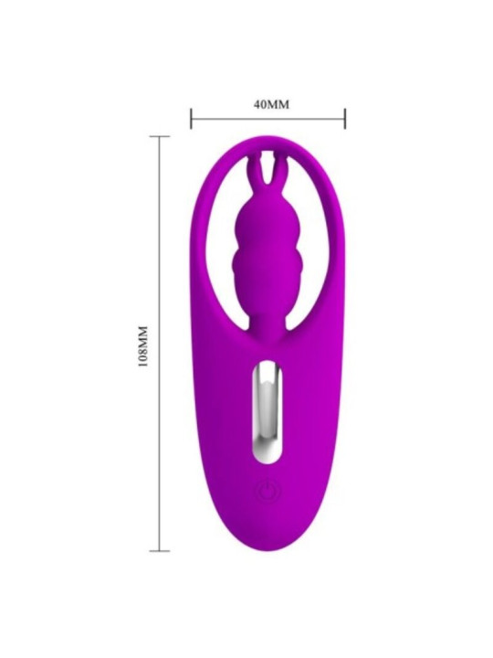 ESTIMULADOR CLITORIS CONTROL REMOTO SILICONA LILA DE LA MARCA PRETTY LOVE SMART