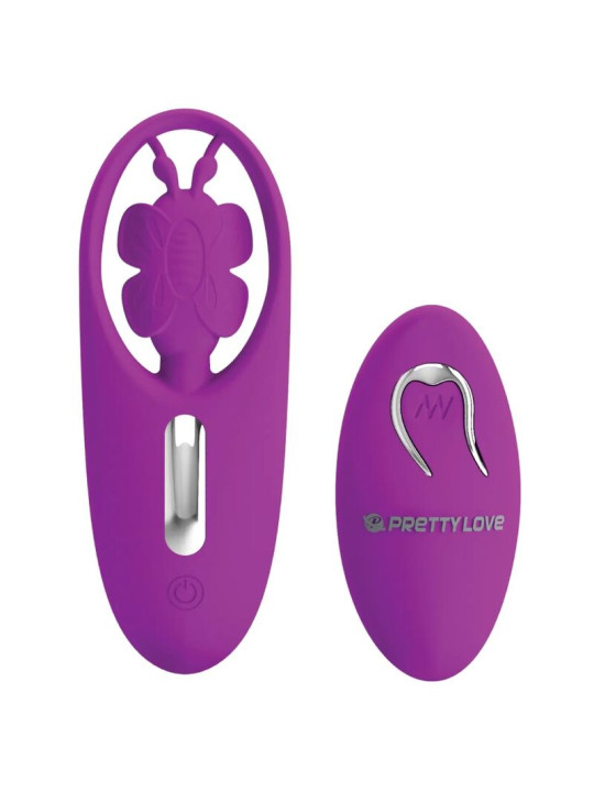 ESTIMULADOR CLITORIS CONTROL REMOTO SILICONA SUAVE LILA DE LA MARCA PRETTY LOVE SMART