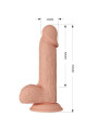 DILDO REALISTA CATOBLEPAS 20.6 CM CON VENTOSA Y TEXTURA NATURAL DE LA MARCA BAILE DILDOS