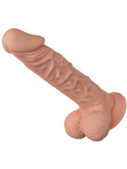 DILDO REALISTA BURAQ 24 CM VENTOSA FLEXIBLE NATURAL DE LA MARCA BAILE DILDOS