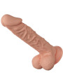 DILDO REALISTA BURAQ 24 CM VENTOSA FLEXIBLE NATURAL DE LA MARCA BAILE DILDOS