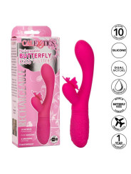 VIBRADOR MARIPOSA RECARGABLE 10 MODOS ROSA DE LA MARCA CALEXOTICS