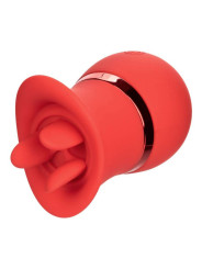 VIBRADOR SUCCIÓN Y LENGUA FRENCH KISS 12 MODOS DE LA MARCA CALEXOTICS