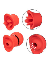 VIBRADOR SUCCIÓN Y LENGUA FRENCH KISS 12 MODOS DE LA MARCA CALEXOTICS