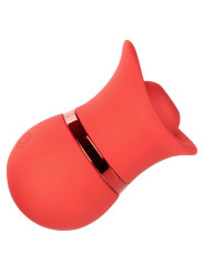 VIBRADOR SUCCIÓN Y LENGUA FRENCH KISS 12 MODOS DE LA MARCA CALEXOTICS
