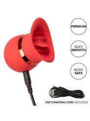 MASAJEADOR VIBRADOR LENGUA 12 MODOS SILICONA SEGURA DE LA MARCA CALEXOTICS