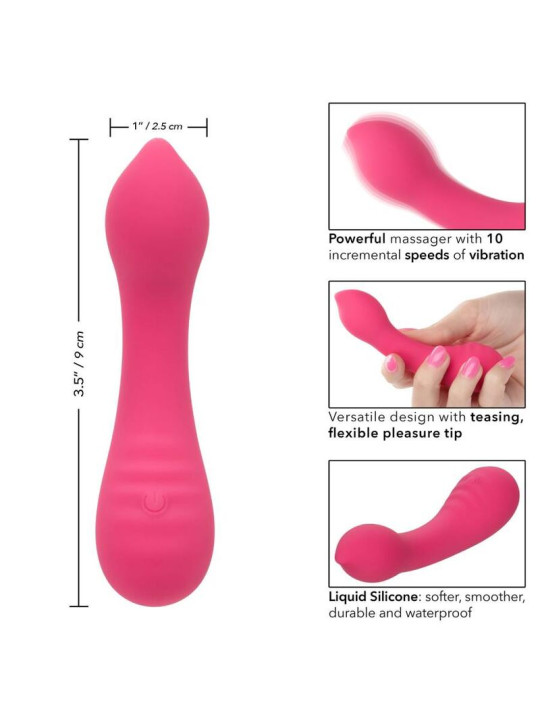 MASAJEADOR VIBRADOR PIXIES TEASER ROSA 10 VELOCIDADES DE LA MARCA CALEXOTICS