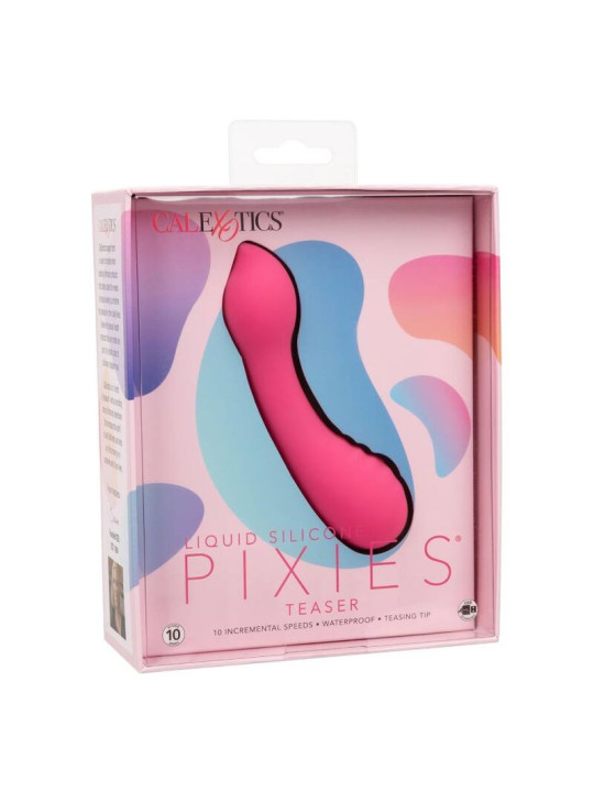 MASAJEADOR VIBRADOR PIXIES TEASER ROSA 10 VELOCIDADES DE LA MARCA CALEXOTICS