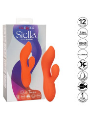 STELLA DUAL VIBRADOR SILICONA LÍQUIDA 12 FUNCIONES DE LA MARCA CALEXOTICS