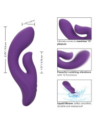MASAJEADOR DUAL STELLA 12 FUNCIONES VIOLETA DE LA MARCA CALEXOTICS