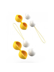 BOLAS KEGEL BFIT CLASSIC DORADO CON PESAS INTERCAMBIABLES DE LA MARCA B SWISH