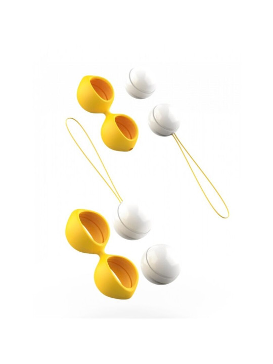 BOLAS KEGEL BFIT CLASSIC DORADO CON PESAS INTERCAMBIABLES DE LA MARCA B SWISH