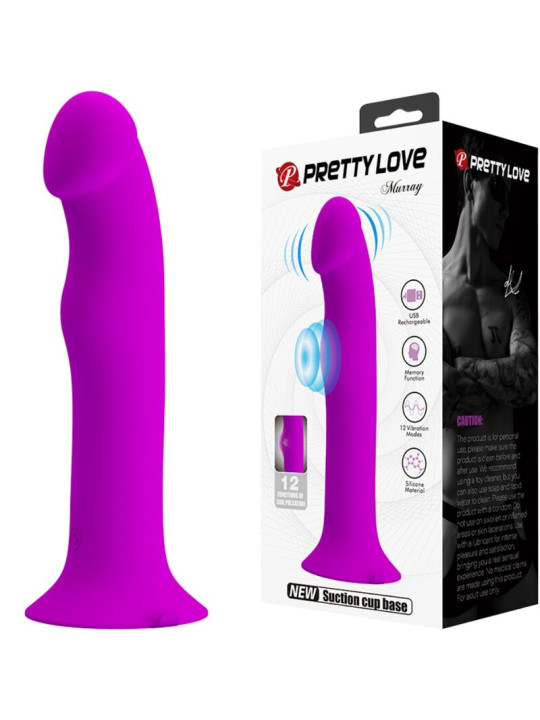 MURRAY VIBRADOR Y ESTIMULADOR PUNTO G MORADO DE LA MARCA PRETTY LOVE FLIRTATION