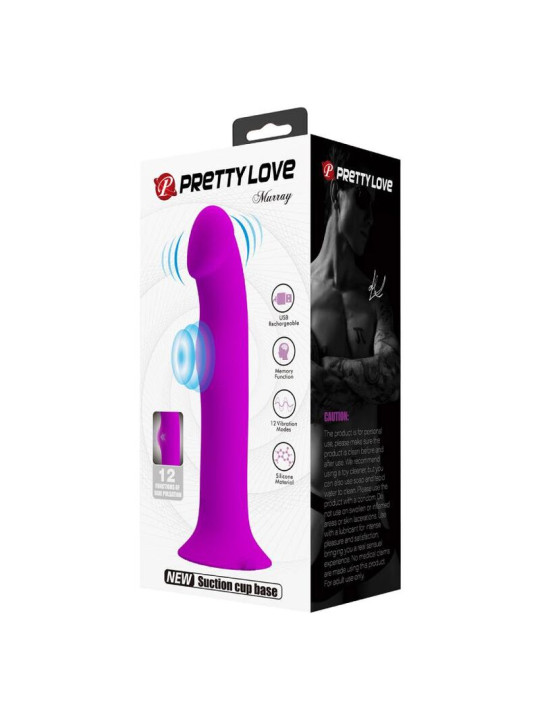 MURRAY VIBRADOR Y ESTIMULADOR PUNTO G MORADO DE LA MARCA PRETTY LOVE FLIRTATION