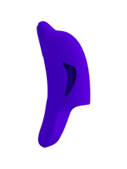 VIBRADOR DE DEDO 10 FUNCIONES SILICONA AZUL OSCURO DE LA MARCA PRETTY LOVE