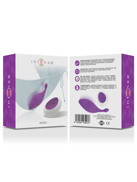 PANTY VIBRADOR CONTROL REMOTO INTENSE™ MORADO DE LA MARCA INTENSE FUN