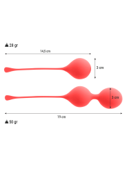 BOLAS KEGEL SILICONA SUAVE ENTRENAMIENTO PÉLVICO KENDALL DE LA MARCA INTENSE HEALTH & FUN