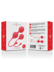 BOLAS KEGEL SILICONA SUAVE ENTRENAMIENTO PÉLVICO KENDALL DE LA MARCA INTENSE HEALTH & FUN