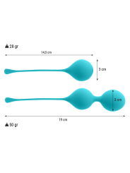 BOLAS KEGEL SILICONA SUAVE ENTRENAMIENTO PÉLVICO DE LA MARCA INTENSE HEALTH & FUN