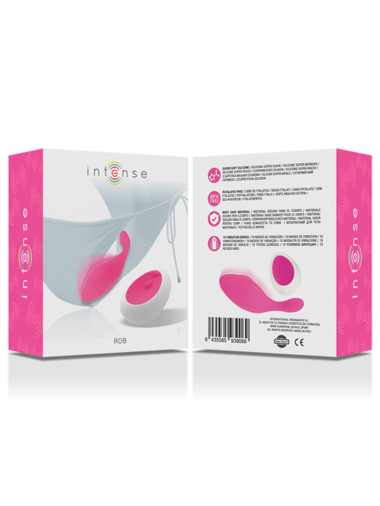 VIBRADOR PANTY CONTROL REMOTO ROSA INTENSE™ DE LA MARCA INTENSE FUN