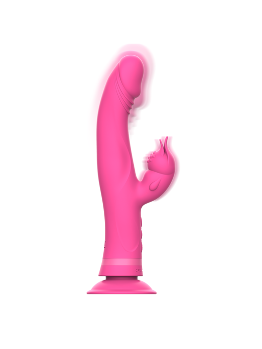 VIBRADOR RABBIT JULIO SILICONA ROSA 30 MODOS DE LA MARCA INTENSE FUN