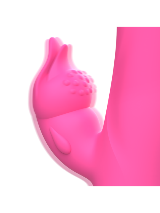 VIBRADOR RABBIT JULIO SILICONA ROSA 30 MODOS DE LA MARCA INTENSE FUN