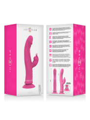 VIBRADOR RABBIT JULIO SILICONA ROSA 30 MODOS DE LA MARCA INTENSE FUN