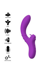 VIBRADOR FLEXIBLE HARRY CON LENGUA Y 20 MODOS MORADO DE LA MARCA INTENSE FUN