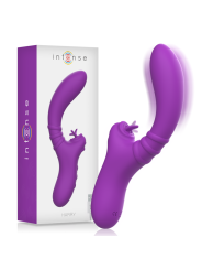 VIBRADOR FLEXIBLE HARRY CON LENGUA Y 20 MODOS MORADO DE LA MARCA INTENSE FUN