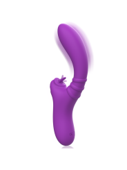 VIBRADOR FLEXIBLE HARRY CON LENGUA Y 20 MODOS MORADO DE LA MARCA INTENSE FUN
