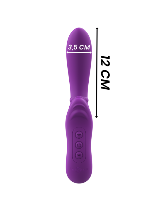 VIBRADOR FLEXIBLE HARRY CON LENGUA Y 20 MODOS MORADO DE LA MARCA INTENSE FUN