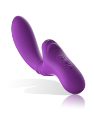 VIBRADOR FLEXIBLE HARRY CON LENGUA Y 20 MODOS MORADO DE LA MARCA INTENSE FUN
