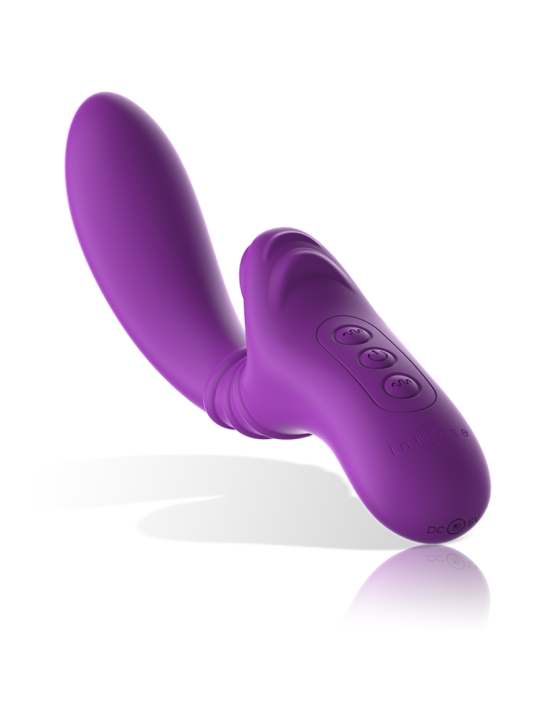 VIBRADOR FLEXIBLE HARRY CON LENGUA Y 20 MODOS MORADO DE LA MARCA INTENSE FUN