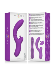 VIBRADOR FLEXIBLE HARRY CON LENGUA Y 20 MODOS MORADO DE LA MARCA INTENSE FUN
