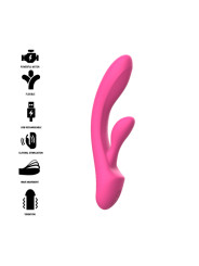 VIBRADOR RABBIT DOBLE ESTIMULACIÓN SILICONA ROSA LUIGI DE LA MARCA INTENSE FUN