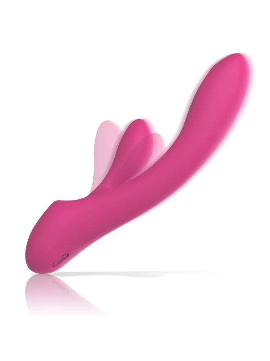 VIBRADOR RABBIT DOBLE ESTIMULACIÓN SILICONA ROSA LUIGI DE LA MARCA INTENSE FUN
