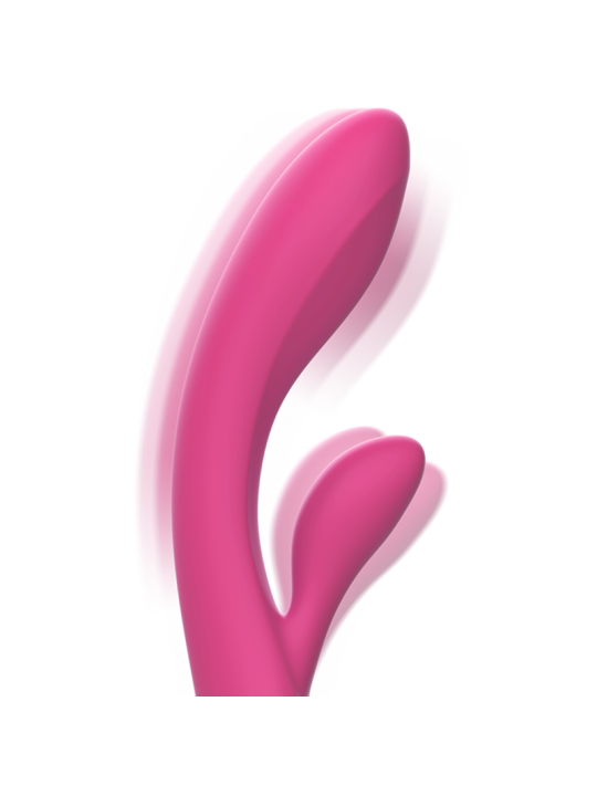 VIBRADOR RABBIT DOBLE ESTIMULACIÓN SILICONA ROSA LUIGI DE LA MARCA INTENSE FUN