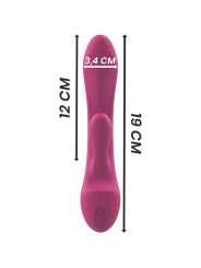 VIBRADOR RABBIT DOBLE ESTIMULACIÓN SILICONA ROSA LUIGI DE LA MARCA INTENSE FUN