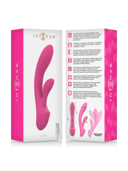 VIBRADOR RABBIT DOBLE ESTIMULACIÓN SILICONA ROSA LUIGI DE LA MARCA INTENSE FUN