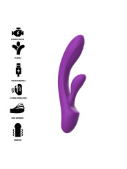 VIBRADOR RABBIT DOBLE ESTIMULACIÓN SILICONA LIQUIDA DE LA MARCA INTENSE FUN