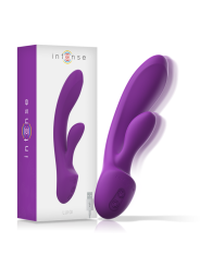 VIBRADOR RABBIT DOBLE ESTIMULACIÓN SILICONA LIQUIDA DE LA MARCA INTENSE FUN