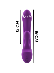 VIBRADOR RABBIT DOBLE ESTIMULACIÓN SILICONA LIQUIDA DE LA MARCA INTENSE FUN