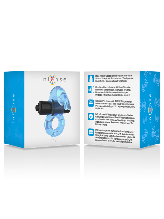 ANILLO VIBRADOR RABBIT AZUL PARA PAREJAS DE LA MARCA INTENSE COUPLES TOYS