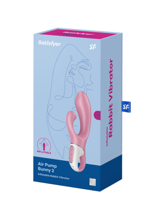 VIBRADOR RABBIT HINCHABLE SATISFYER AIR PUMP BUNNY 2 DE LA MARCA SATISFYER VIBRATOR